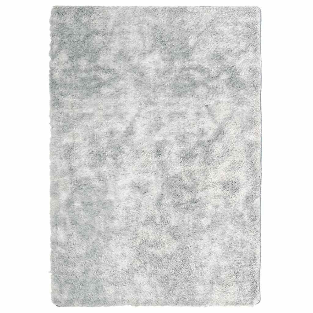 Vidaxx tappeto a pelo lungo navarra 240x340 cm poliestere grigio argento