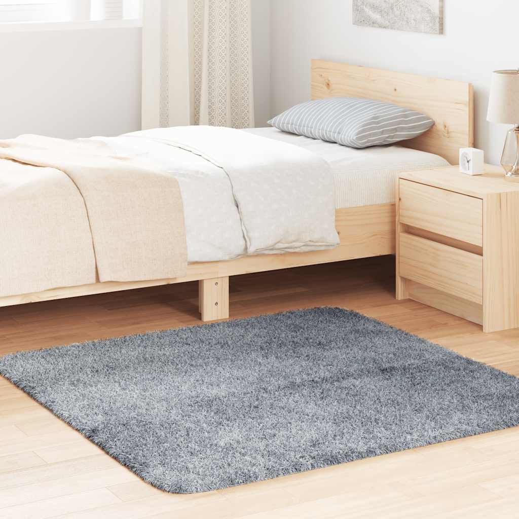 Vidaxx tappeto a pelo lungo navarra 120x120 cm poliestere grigio chiaro