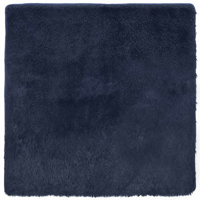 Tappeto Vidaxx a pelo lungo navarra 120x120 cm poliestere blu navy