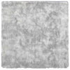 Vidaxl hoogpolig vloerkleed navarra 120x120 cm polyester zilvergrijs