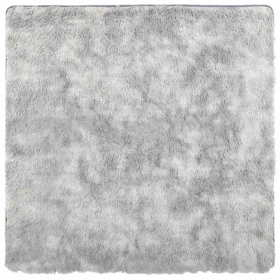 Vidaxx tappeto a pelo lungo navarra 120x120 cm poliestere grigio argento