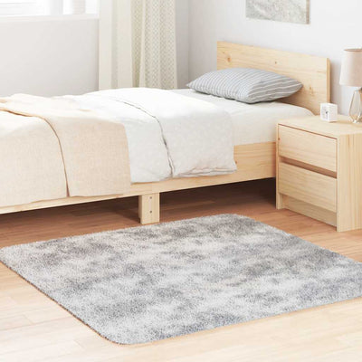 Vidaxx tappeto a pelo lungo navarra 120x120 cm poliestere grigio argento