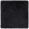 Vidaxx tappeto a pelo lungo navarra 160x160 cm poliestere nero