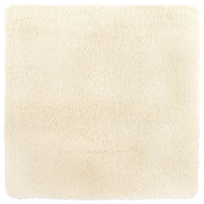 Vidaxx tappeto a pelo lungo navarra 160x160 cm poliestere color crema
