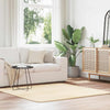 Vidaxl hoogpolig vloerkleed navarra 160x160 cm polyester crèmekleurig