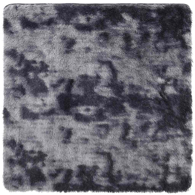 Vidaxx tappeto a pelo lungo navarra 160x160 cm poliestere grigio scuro