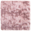 Vidaxl hoogpolig vloerkleed navarra 160x160 cm polyester stoffig roze