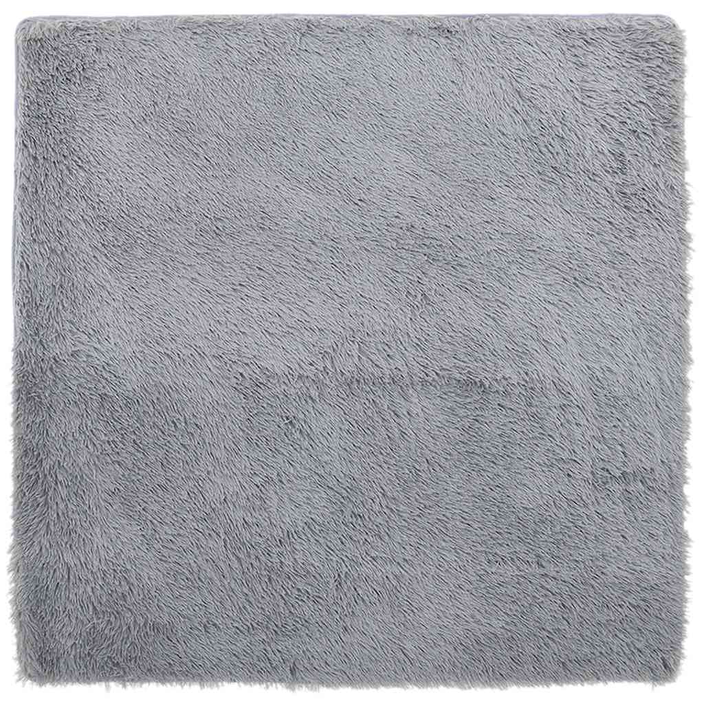 Vidaxx deep pile rug navarra 160x160 cm polyester light gray