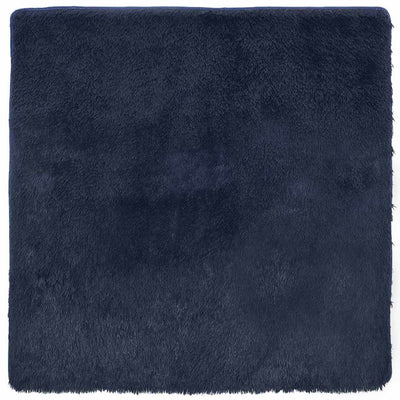 Tappeto Vidaxx a pelo lungo navarra 160x160 cm poliestere blu navy