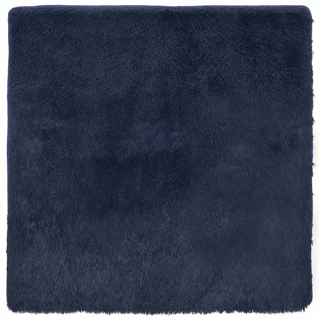 Tappeto Vidaxx a pelo lungo navarra 160x160 cm poliestere blu navy