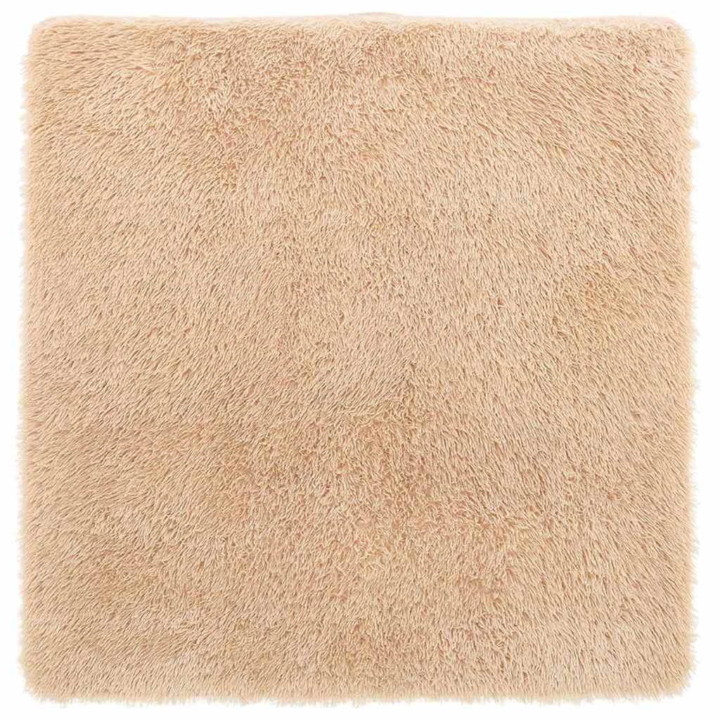 Vidaxx alfombra de pelo largo navarra 200x200 cm poliéster beige