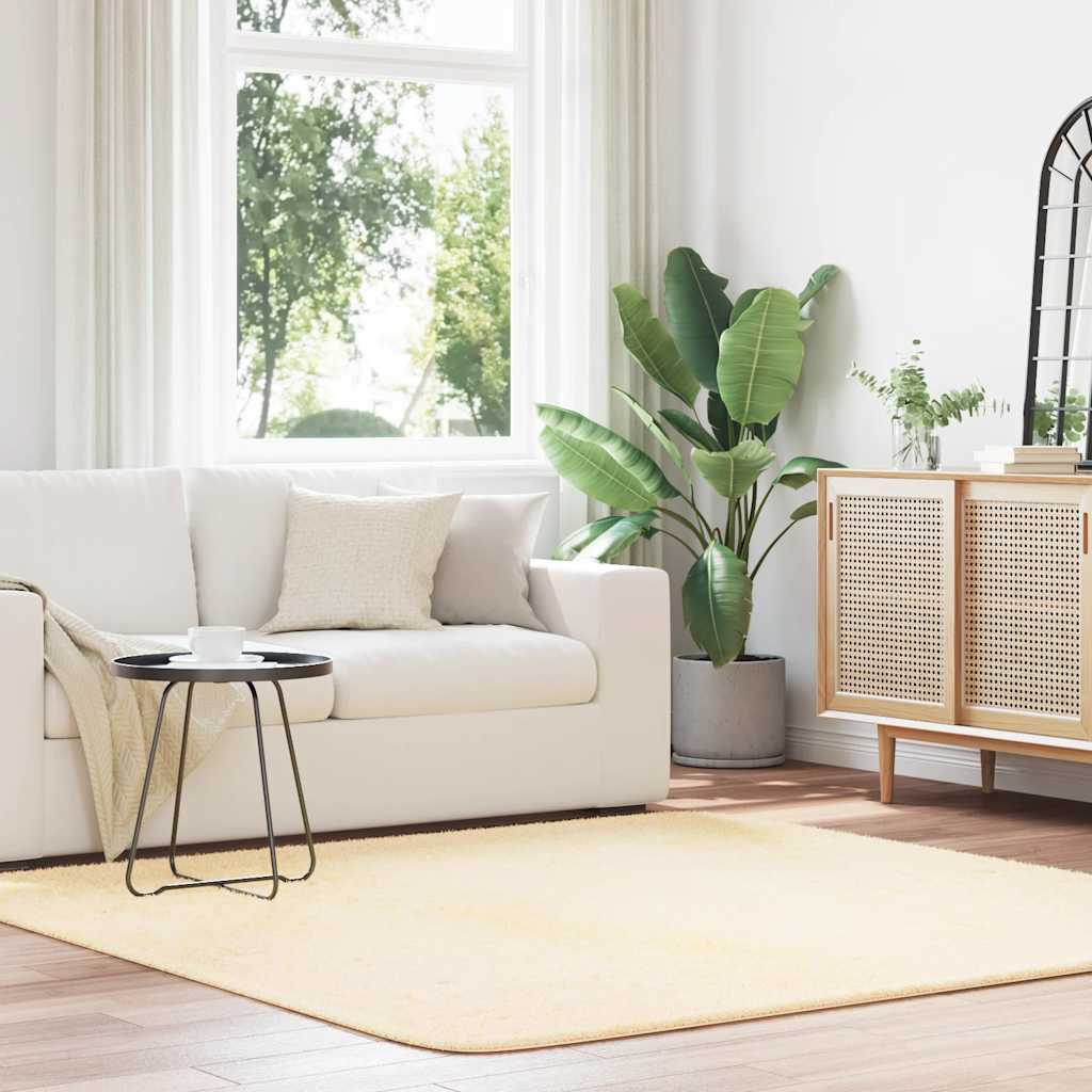 Tappeto Vidaxx a pelo lungo Navarra 200x200 cm in poliestere color crema