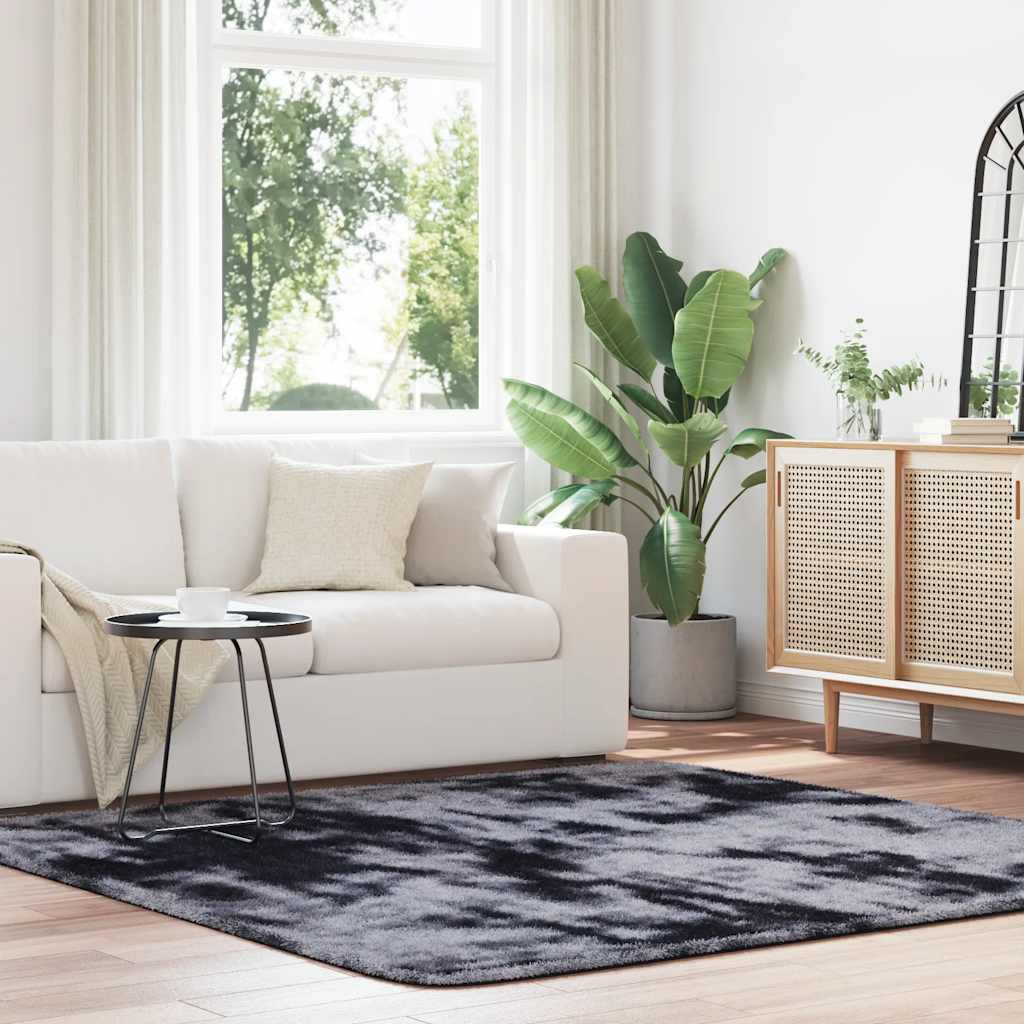 Vidaxx tappeto a pelo lungo navarra 200x200 cm poliestere grigio scuro