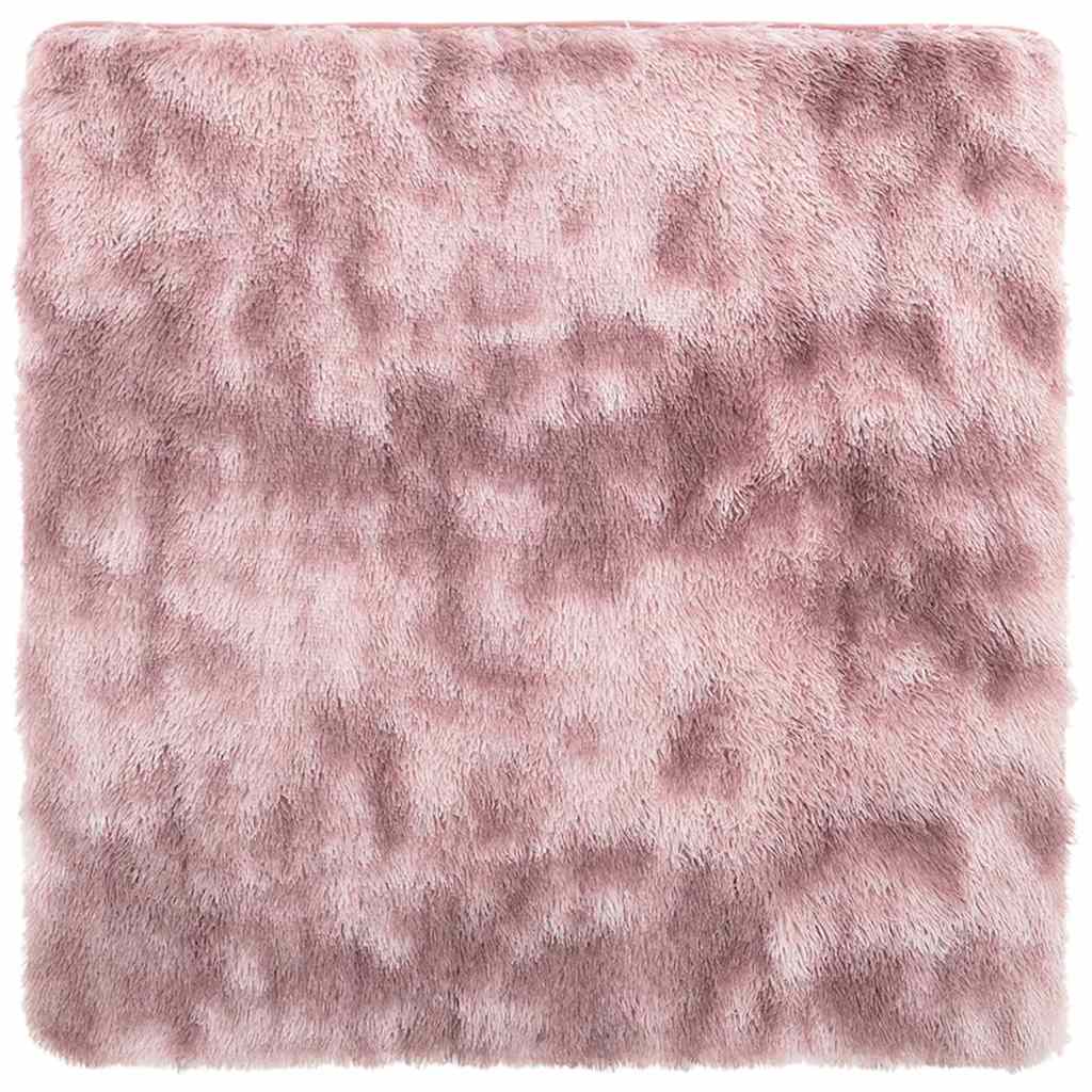 Vidaxx alfombra de pelo largo navarra 200x200 cm poliéster rosa polvoriento