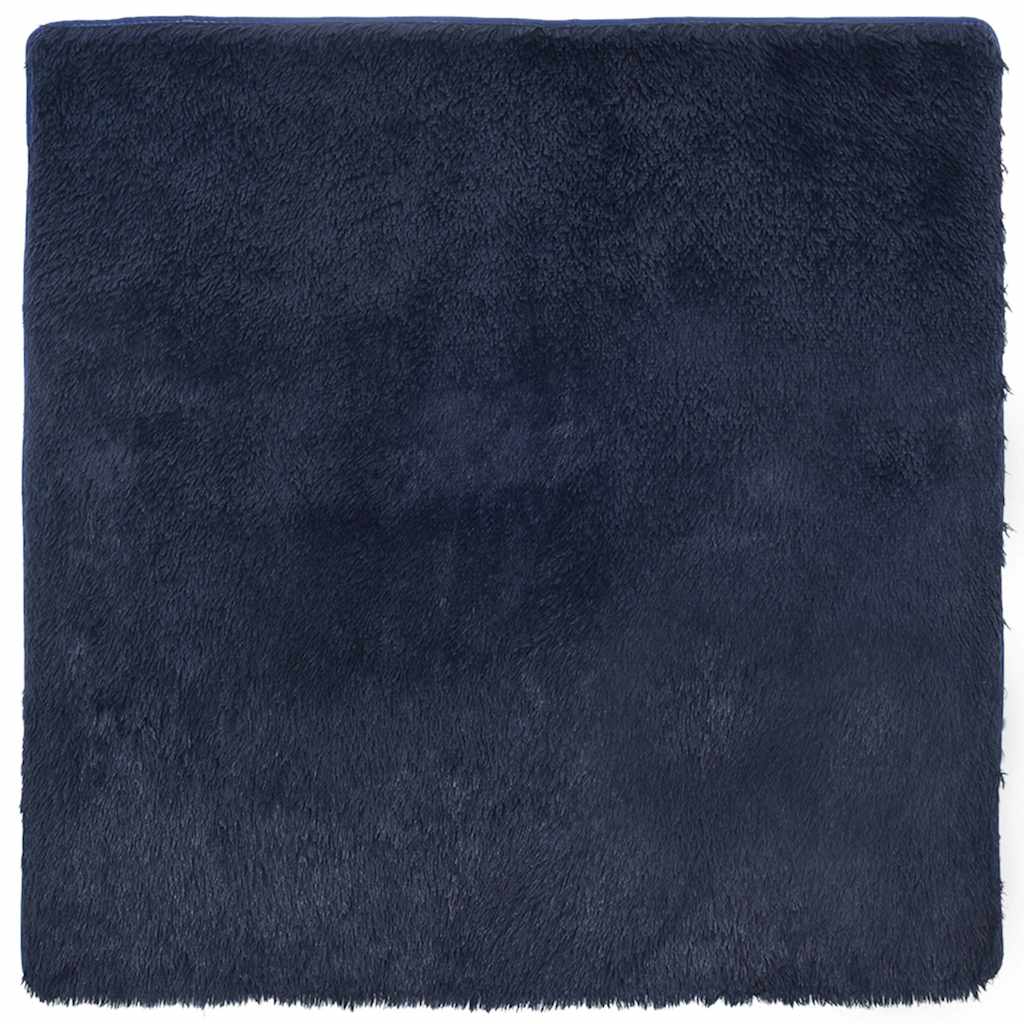 Tappeto Vidaxx a pelo lungo navarra 200x200 cm poliestere blu navy