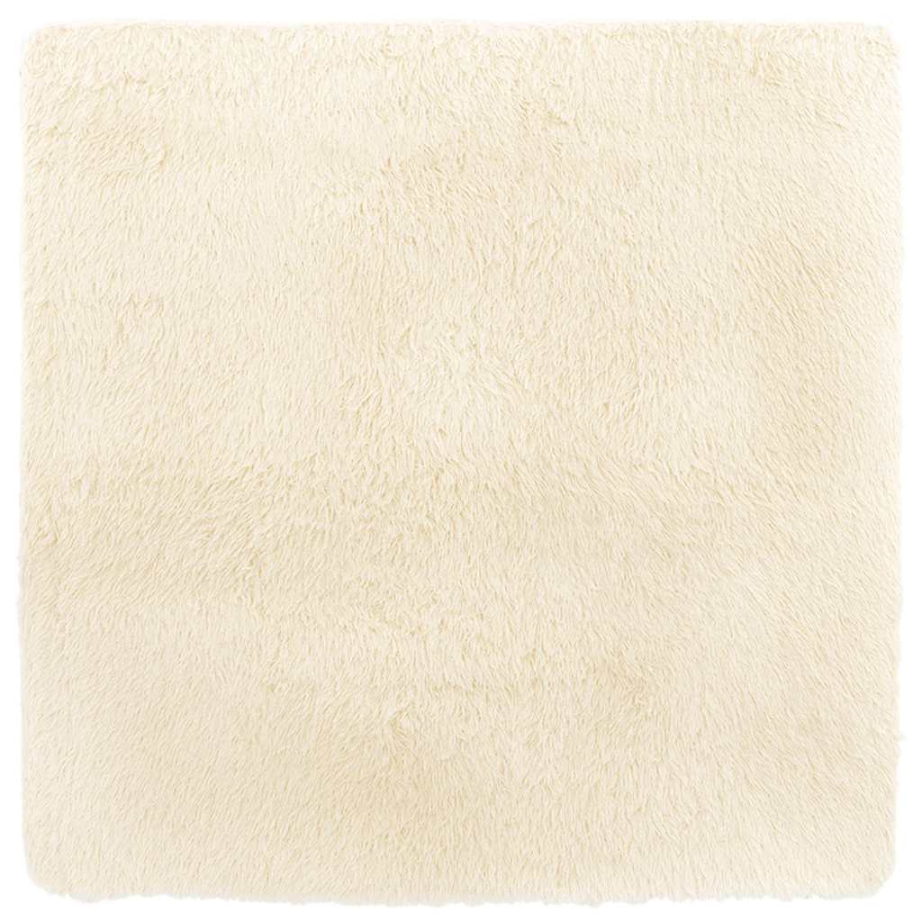 Vidaxx alfombra de pelo largo navarra 240x240 cm poliéster color crema