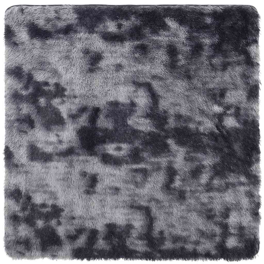 Vidaxx tappeto a pelo lungo navarra 240x240 cm poliestere grigio scuro