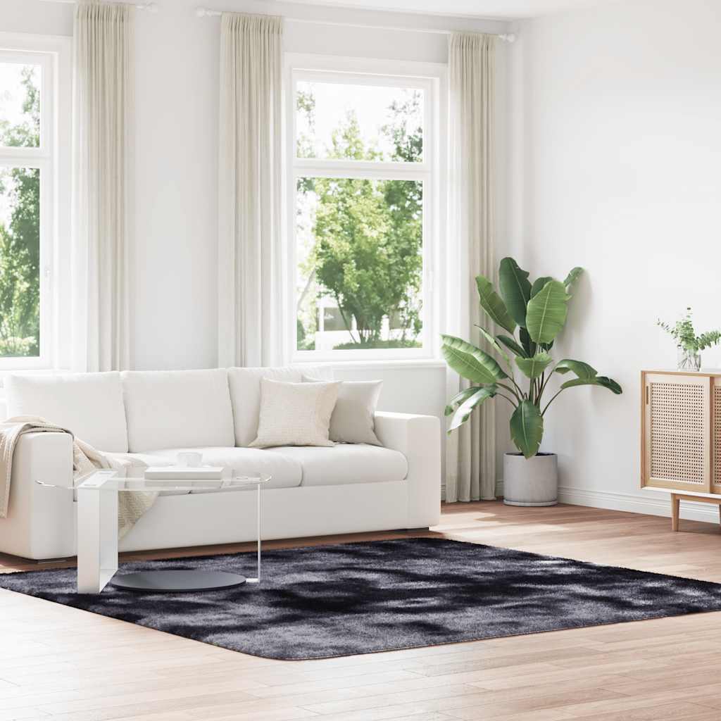 Vidaxx tappeto a pelo lungo navarra 240x240 cm poliestere grigio scuro