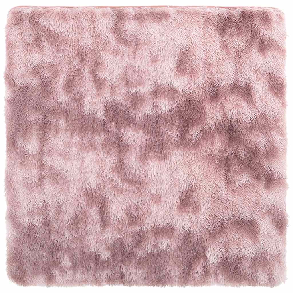 Vidaxx tappeto a pelo lungo navarra 240x240 cm poliestere rosa antico