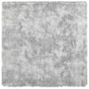 Vidaxl hoogpolig vloerkleed navarra 240x240 cm polyester zilvergrijs