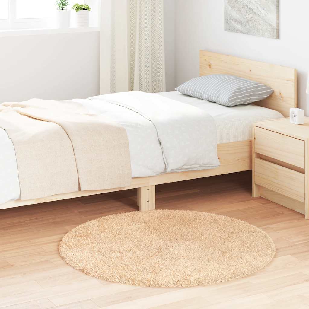 Tappeto Vidaxx a pelo lungo Navarra 100x100 cm poliestere beige
