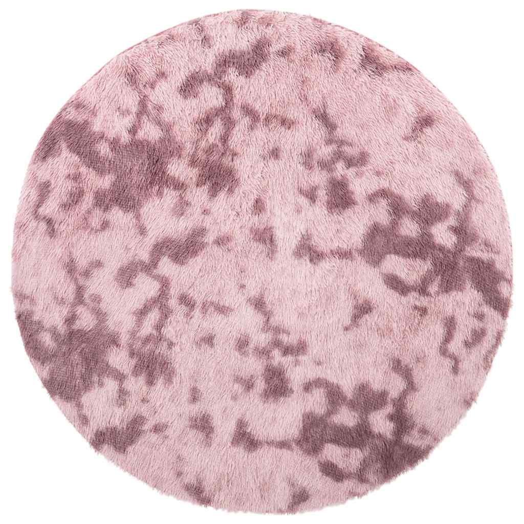 Vidaxx tappeto a pelo lungo navarra 100x100 cm poliestere rosa antico