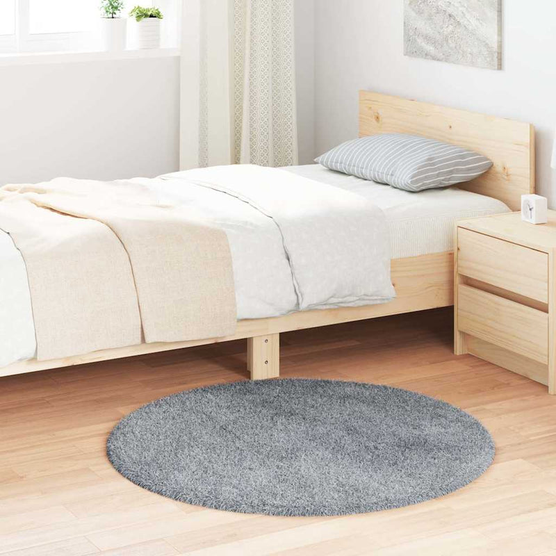 Vidaxx tappeto a pelo lungo navarra 100x100 cm poliestere grigio chiaro