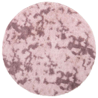 Vidaxx tappeto a pelo lungo navarra 120x120 cm poliestere rosa antico