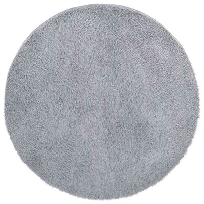 Vidaxx tappeto a pelo lungo navarra 120x120 cm poliestere grigio chiaro