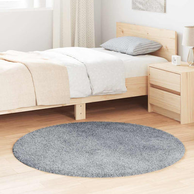 Vidaxx tappeto a pelo lungo navarra 120x120 cm poliestere grigio chiaro