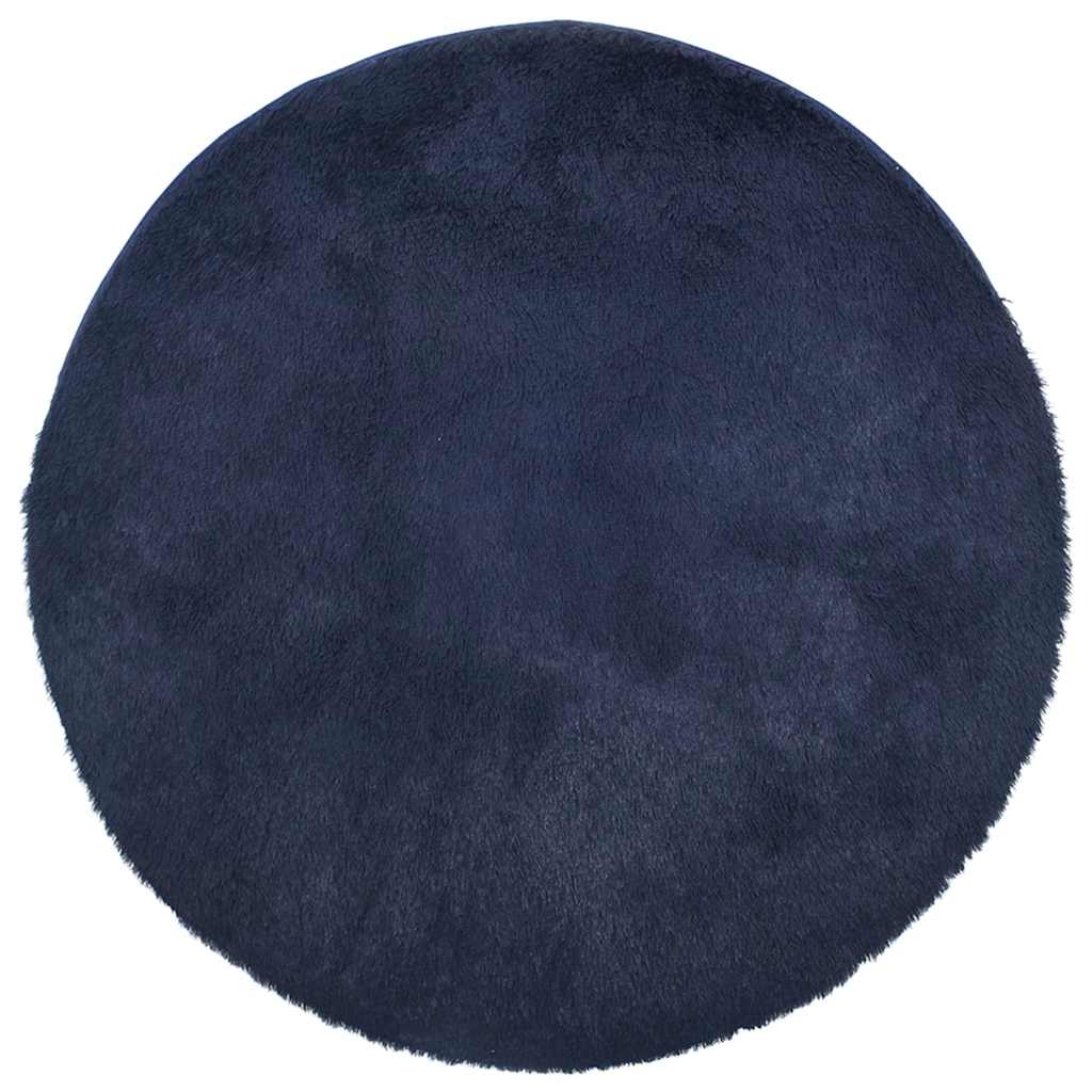Tappeto Vidaxx a pelo lungo navarra 120x120 cm poliestere blu navy