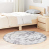 Vidaxx alfombra de pelo largo navarra 120x120 cm poliéster gris plata