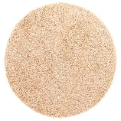 Vidaxx tappeto a pelo lungo navarra 160x160 cm poliestere beige