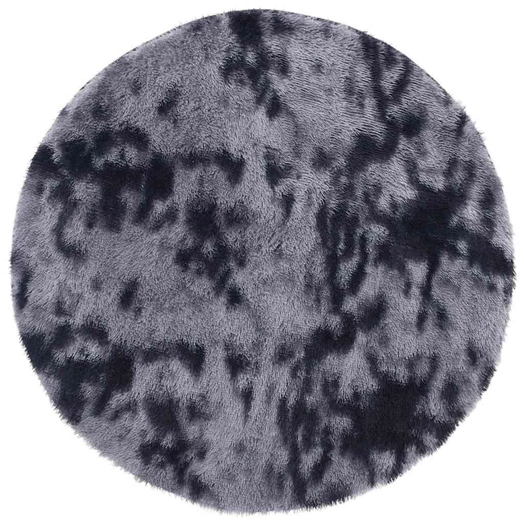 Vidaxx tappeto a pelo lungo navarra 160x160 cm poliestere grigio scuro
