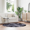 Vidaxx tappeto a pelo lungo navarra 160x160 cm poliestere grigio scuro