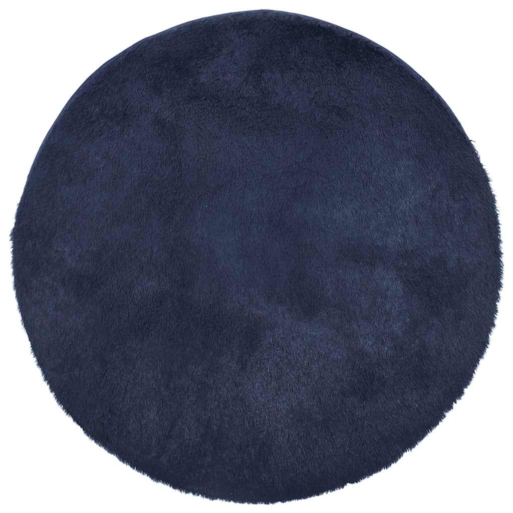 Tappeto Vidaxx a pelo lungo navarra 160x160 cm poliestere blu navy