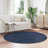 Tappeto Vidaxx a pelo lungo navarra 160x160 cm poliestere blu navy