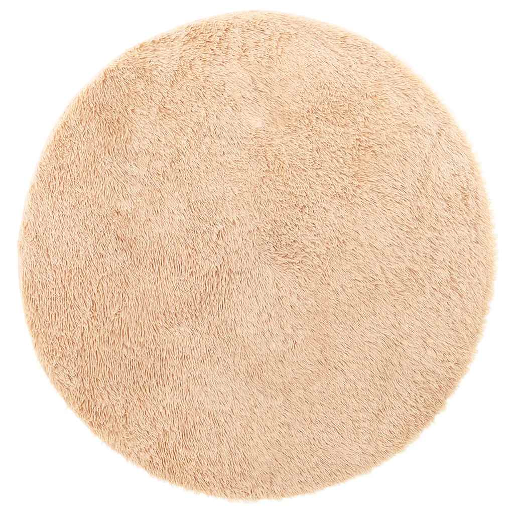 Tappeto Vidaxx a pelo lungo Navarra 200x200 cm poliestere beige