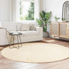 Vidaxx alfombra de pelo largo navarra 200x200 cm poliéster color crema