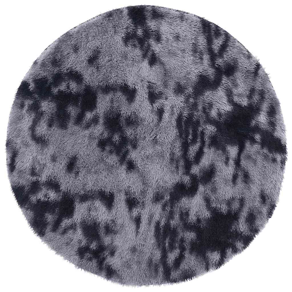 Vidaxx alfombra de pelo largo navarra 200x200 cm poliéster gris oscuro