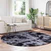 Vidaxx alfombra de pelo largo navarra 200x200 cm poliéster gris oscuro