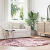 Vidaxl hoogpolig vloerkleed navarra 200x200 cm polyester stoffig roze