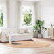 Vidaxx deep pile rug navarra 240x240 cm polyester beige