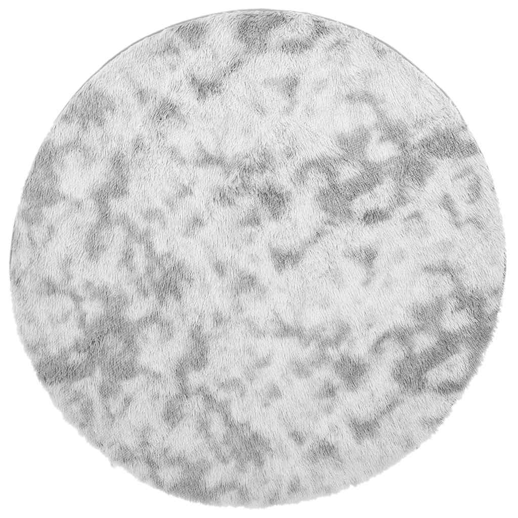 Vidaxx alfombra de pelo largo navarra 240x240 cm poliéster gris plateado