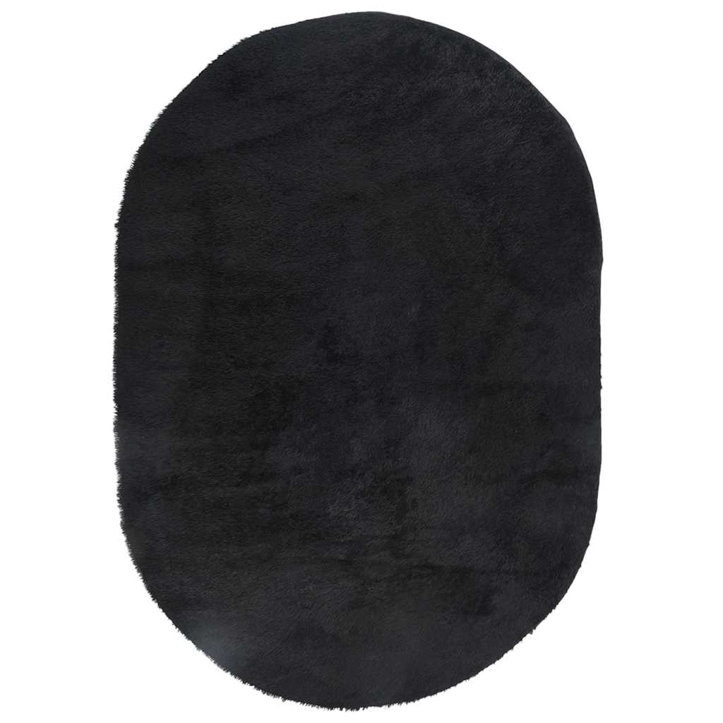 Vidaxl hoogpolig vloerkleed navarra 300x200 cm polyester zwart