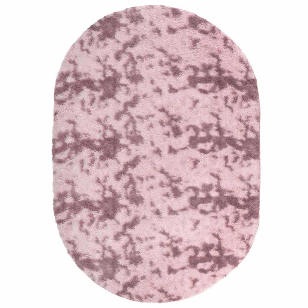 Vidaxx tappeto a pelo lungo navarra 300x200 cm poliestere rosa antico