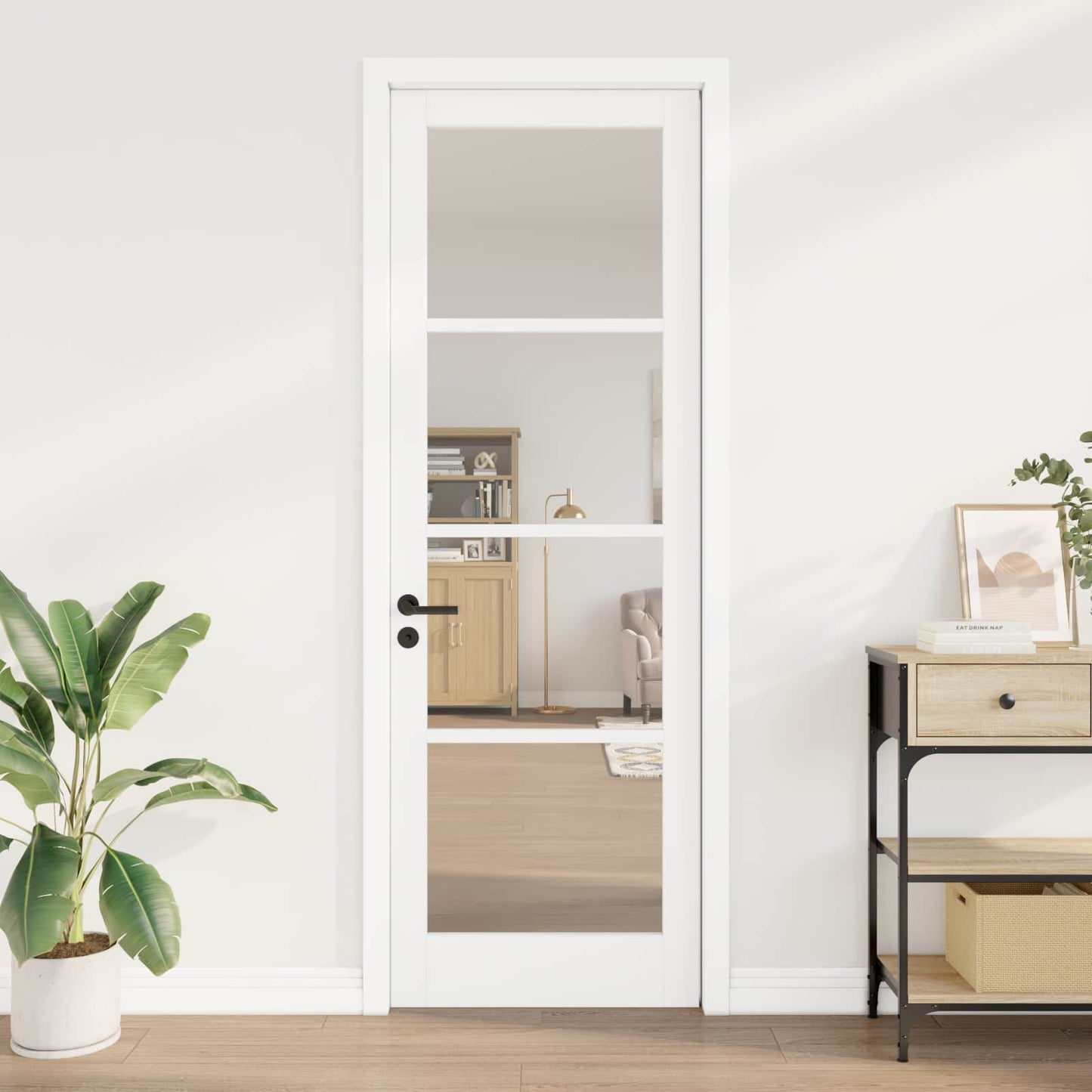 Vidaxx puerta interior orkdal blanco imprimado 78 x 232 cm
