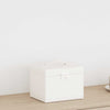 Vidaxx joyero 4 capas espejo con cerradura 22,5x17,5x16,5 cm blanco