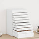 VidaXL joyero 10 capas con soporte para relojes blanco 29x20,5x40,5 cm