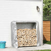Chimenea de Vidaxl con cubierta de lluvia 150x25x150 cm de acero galvanizado